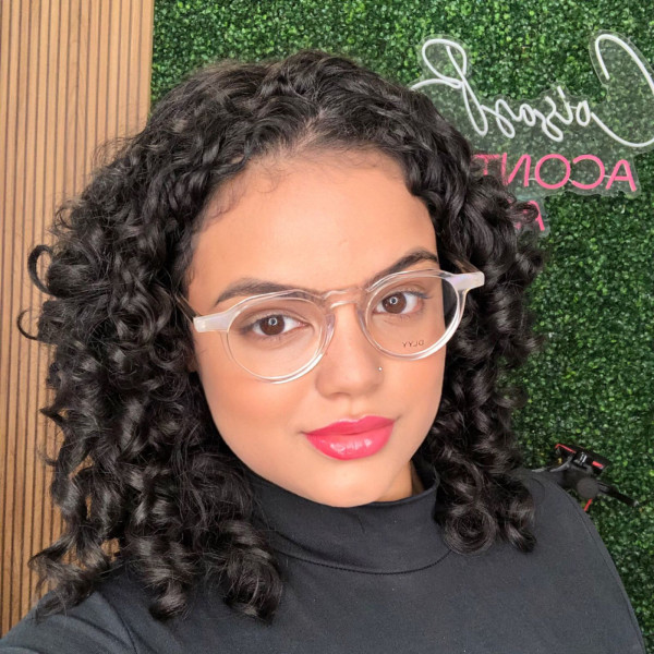 Armação de Óculos Redondo DL8004 Transparente